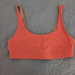 Vuori Grapefruit Orange Sports Bra, Size M